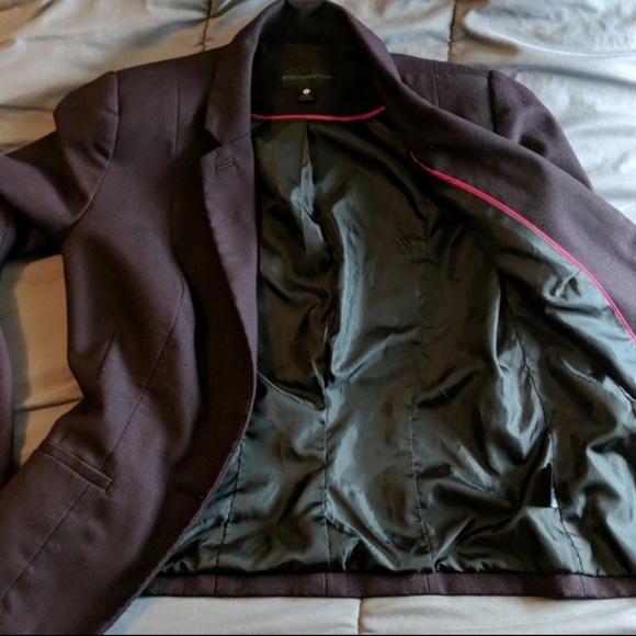 Plum Tweed Blazer - Picture 3 of 8